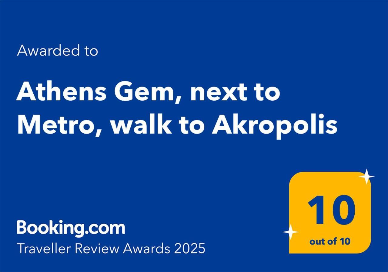 Athens Gem, Next To Metro, Walk To Akropolis Eksteriør billede